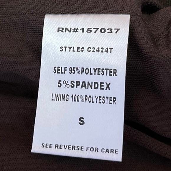 NEW Isalis Brown Velvet Velour Sleeveless Square Neck Corset Crop Tank Top Sz S - Picture 4 of 4